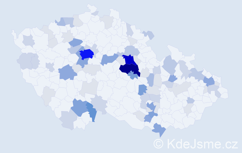 Příjmení: 'Soudek', počet výskytů 247 v celé ČR