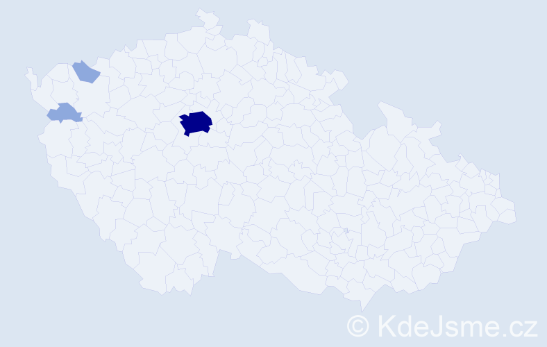 Příjmení: 'Nechaev', počet výskytů 9 v celé ČR
