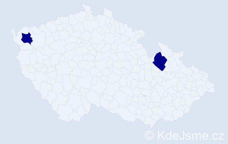 Příjmení: 'Kohajdová', počet výskytů 8 v celé ČR