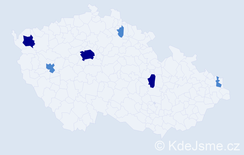 Příjmení: 'Pielová', počet výskytů 13 v celé ČR