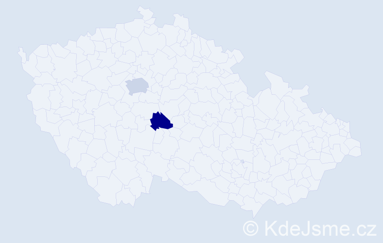Příjmení: 'Kindratyshyn', počet výskytů 9 v celé ČR