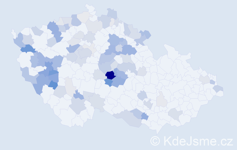 Příjmení: 'Chlad', počet výskytů 345 v celé ČR