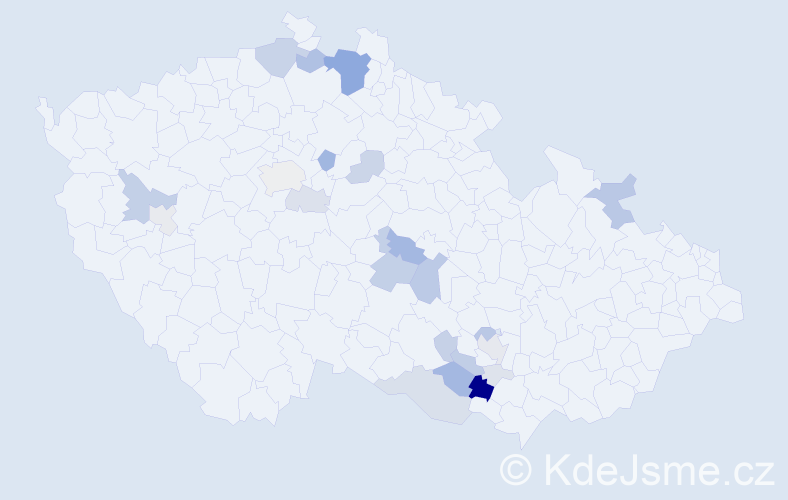 Příjmení: 'Loubek', počet výskytů 84 v celé ČR