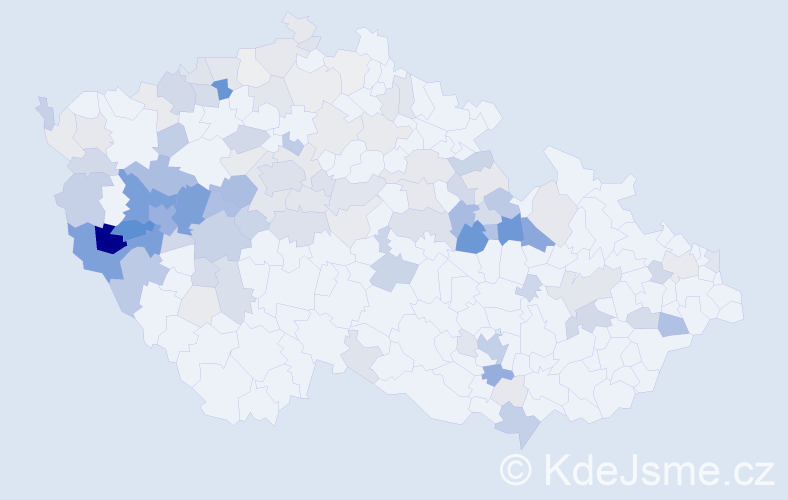 Příjmení: 'Fait', počet výskytů 416 v celé ČR