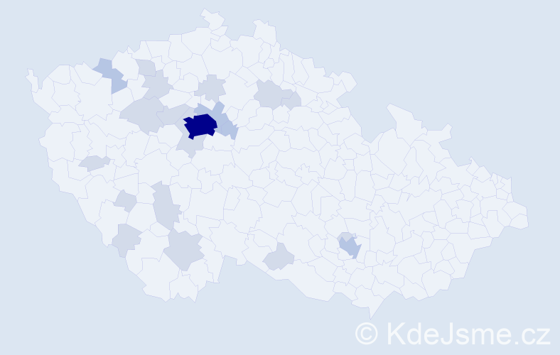 Příjmení: 'Lenská', počet výskytů 40 v celé ČR