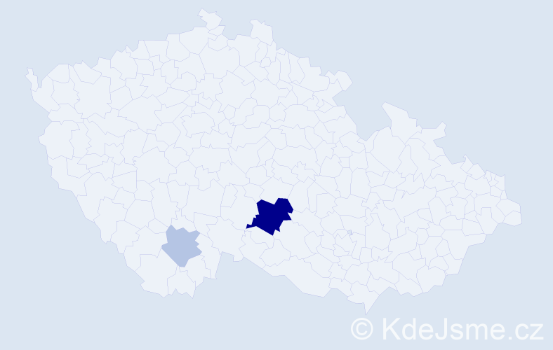 Příjmení: 'Suránová', počet výskytů 7 v celé ČR