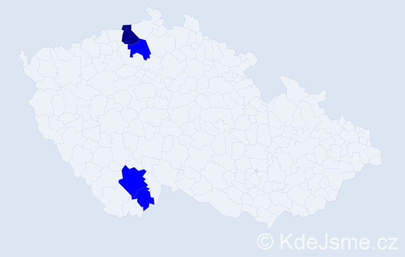 Příjmení: 'Freiport', počet výskytů 5 v celé ČR