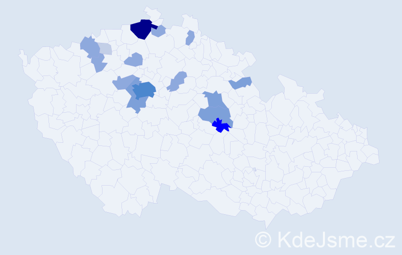 Příjmení: 'Mataj', počet výskytů 51 v celé ČR