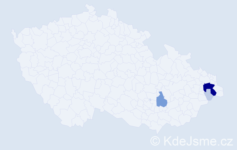 Příjmení: 'Gorgošová', počet výskytů 14 v celé ČR