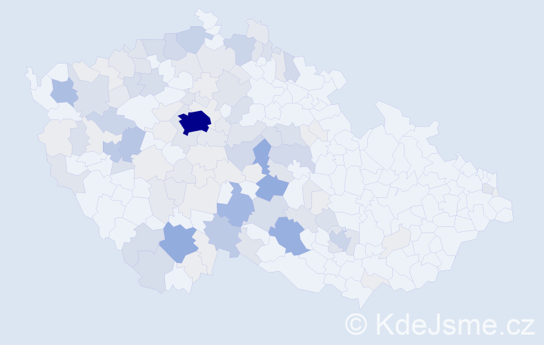 Příjmení: 'Běhounková', počet výskytů 432 v celé ČR
