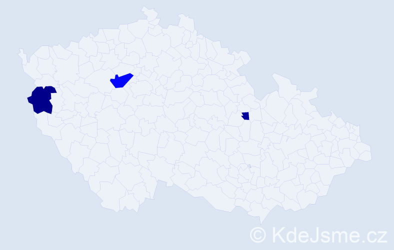 Příjmení: 'Dolínská', počet výskytů 7 v celé ČR