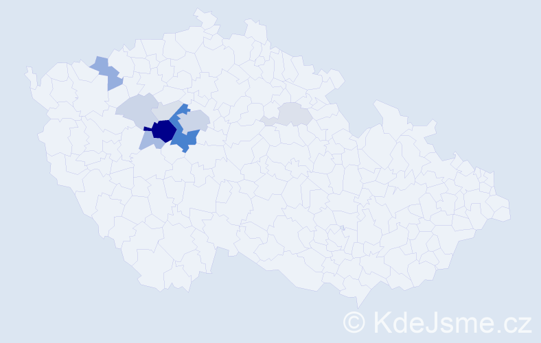 Příjmení: 'Nejepsová', počet výskytů 42 v celé ČR