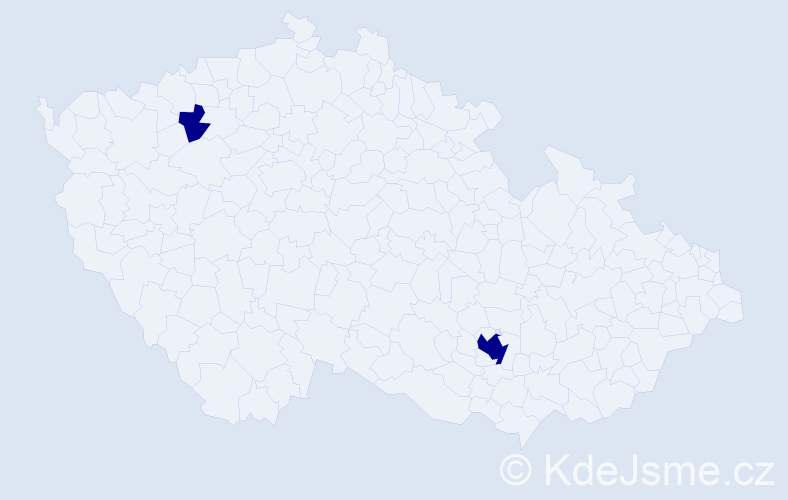 Příjmení: 'Thielemannová', počet výskytů 2 v celé ČR