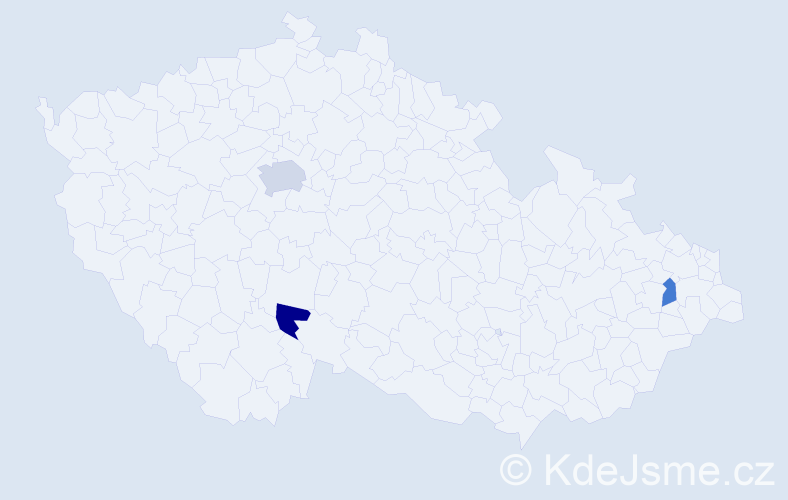 Příjmení: 'Rázusová', počet výskytů 4 v celé ČR