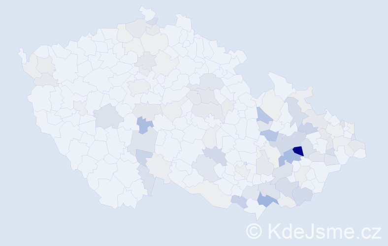 Příjmení: 'Panáková', počet výskytů 248 v celé ČR