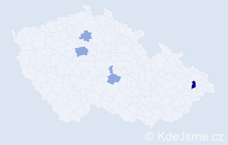 Příjmení: 'Lénert', počet výskytů 9 v celé ČR