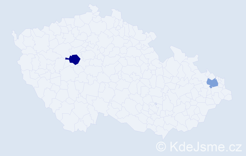 Příjmení: 'Niedermajerová', počet výskytů 4 v celé ČR