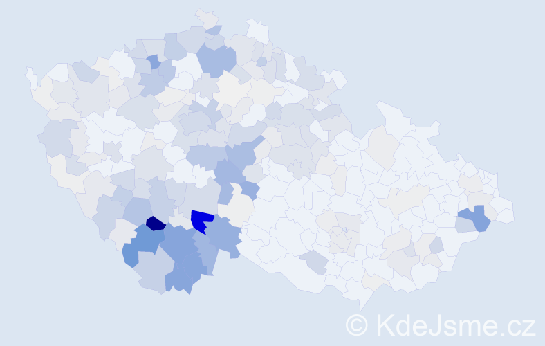 Příjmení: 'Pícha', počet výskytů 940 v celé ČR