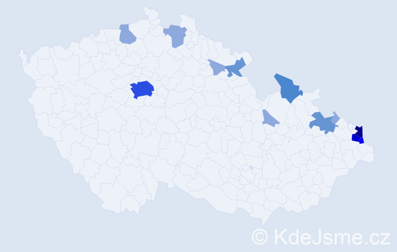 Příjmení: 'Valica', počet výskytů 41 v celé ČR