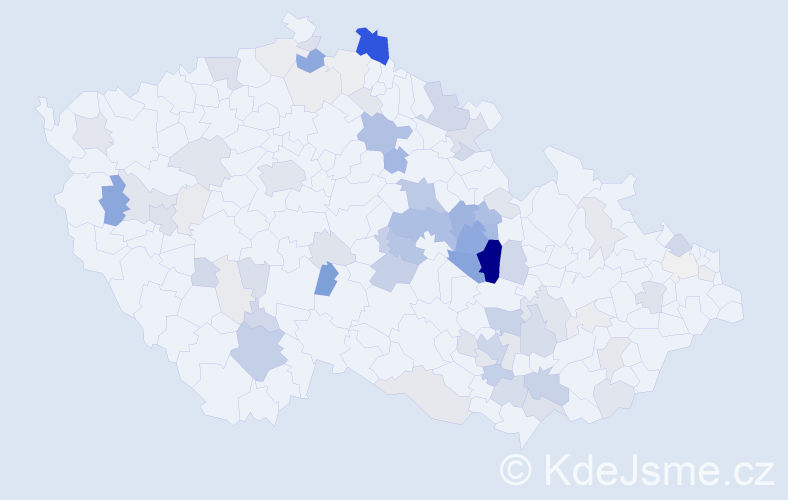 Příjmení: 'Mauer', počet výskytů 265 v celé ČR