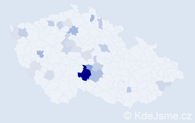 Příjmení: 'Sankotová', počet výskytů 86 v celé ČR
