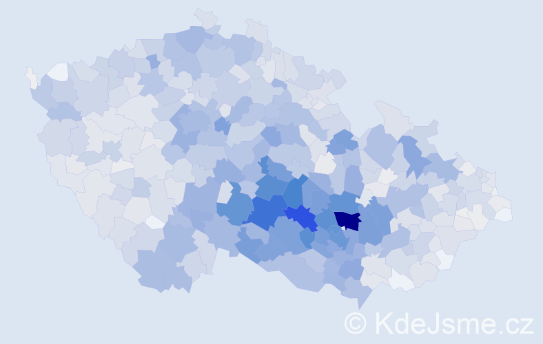 Příjmení: 'Musilová', počet výskytů 6783 v celé ČR