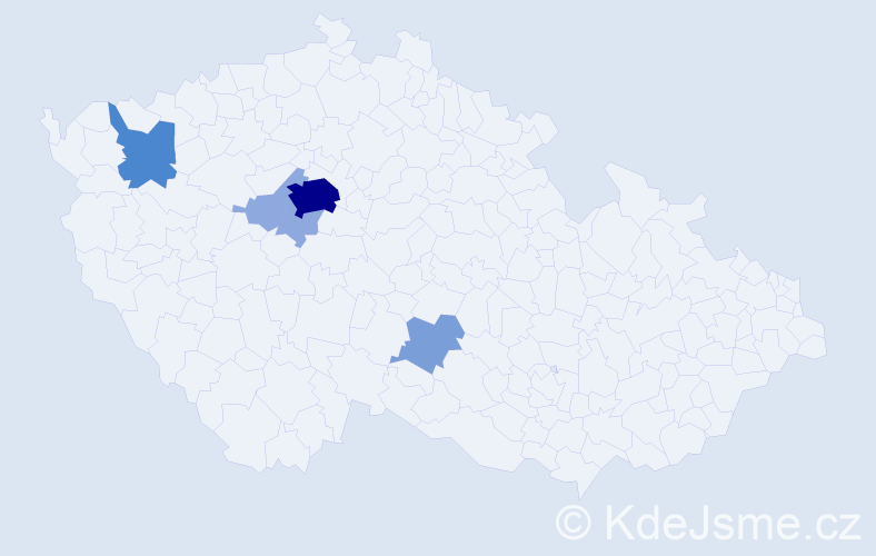 Příjmení: 'Pittlová', počet výskytů 14 v celé ČR