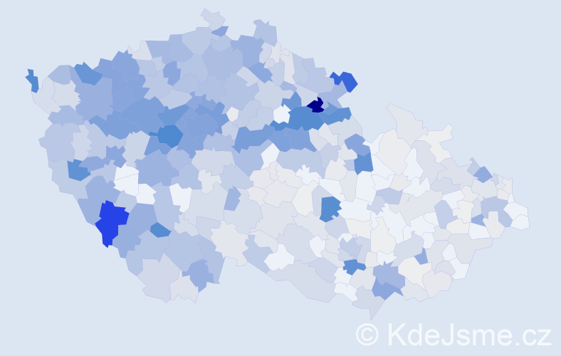 Příjmení: 'Holeček', počet výskytů 2756 v celé ČR
