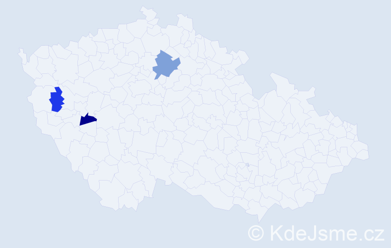 Příjmení: 'Kutschka', počet výskytů 4 v celé ČR