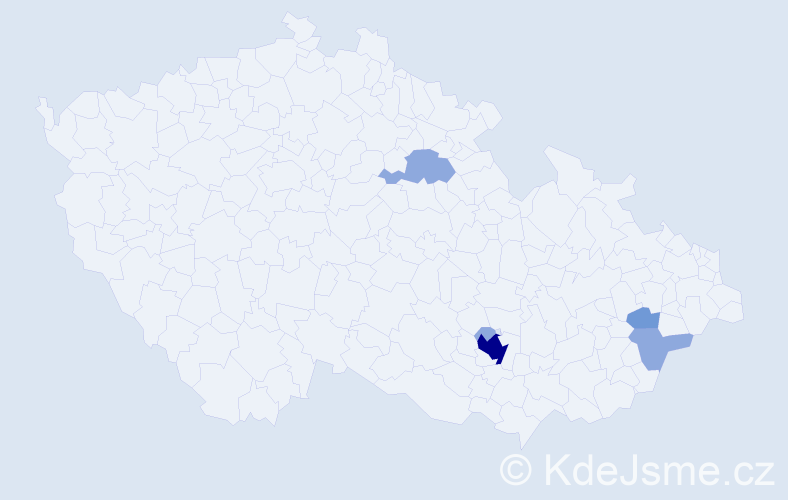 Příjmení: 'Gehringer', počet výskytů 11 v celé ČR