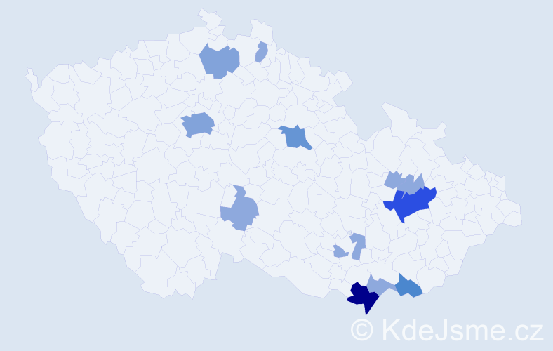 Příjmení: 'Nejeschleba', počet výskytů 30 v celé ČR