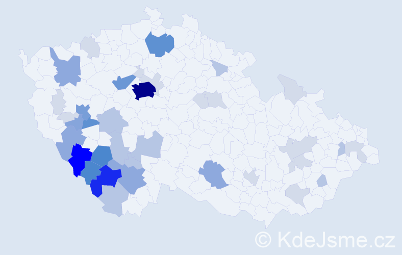 Příjmení: 'Řezanková', počet výskytů 131 v celé ČR