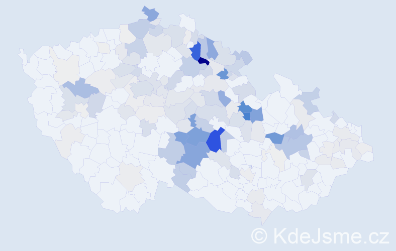 Příjmení: 'Fišarová', počet výskytů 533 v celé ČR