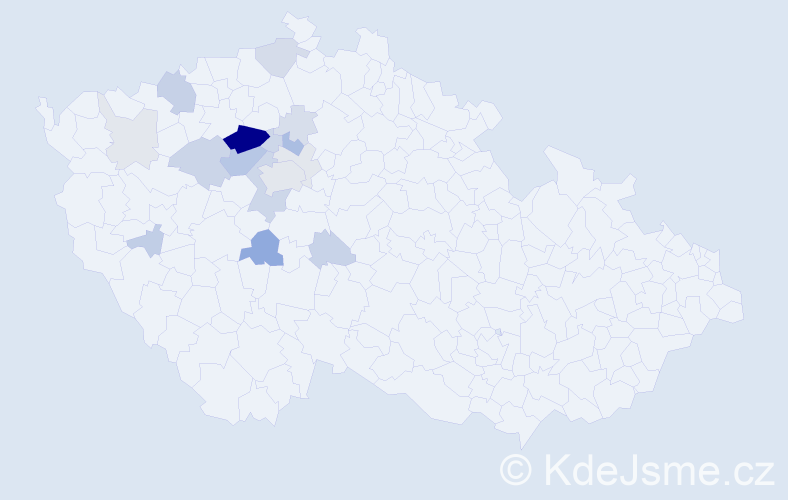 Příjmení: 'Trnobranská', počet výskytů 51 v celé ČR