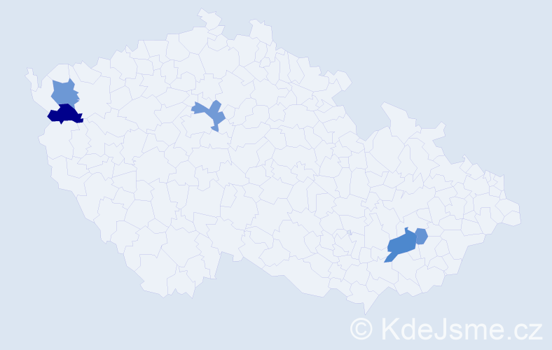 Příjmení: 'Kyller', počet výskytů 14 v celé ČR