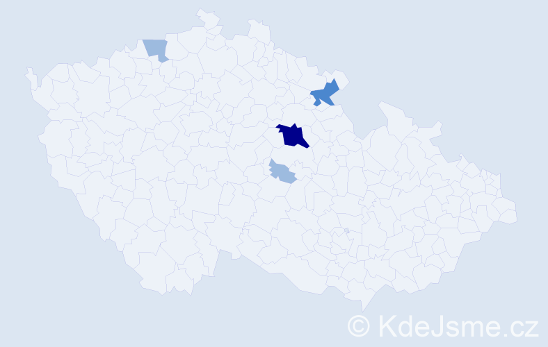 Příjmení: 'Moldavčuková', počet výskytů 8 v celé ČR