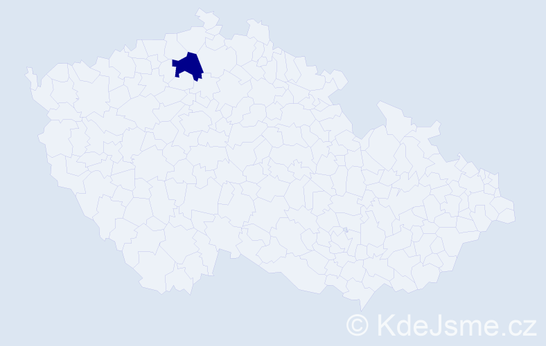 Příjmení: 'Kozmenyuk', počet výskytů 1 v celé ČR