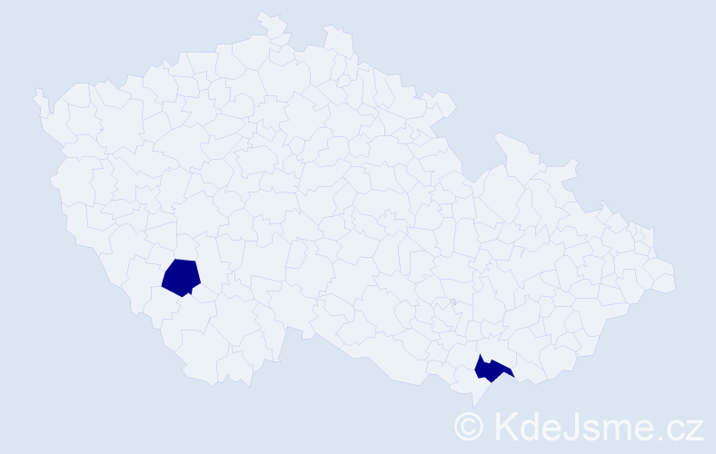 Příjmení: 'Senka', počet výskytů 2 v celé ČR