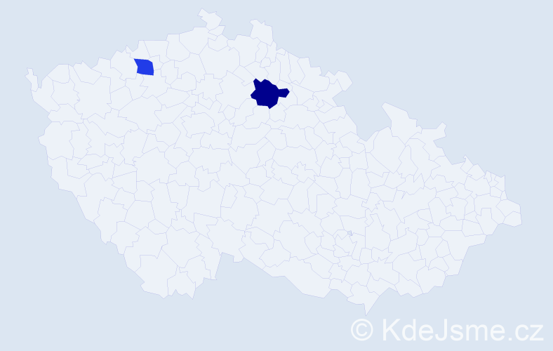 Příjmení: 'Ermisch', počet výskytů 2 v celé ČR
