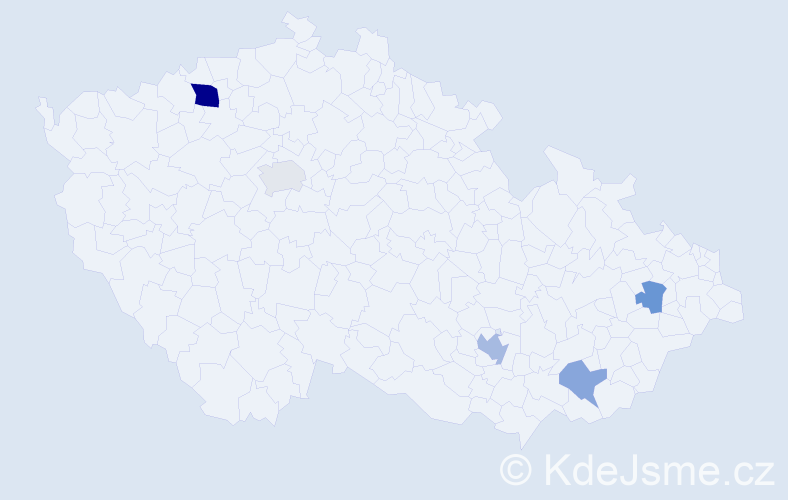 Příjmení: 'Reyes', počet výskytů 9 v celé ČR