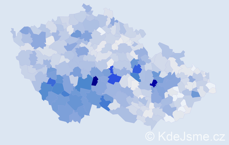 Příjmení: 'Švec', počet výskytů 4650 v celé ČR