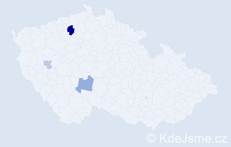 Příjmení: 'Kaščaková', počet výskytů 4 v celé ČR