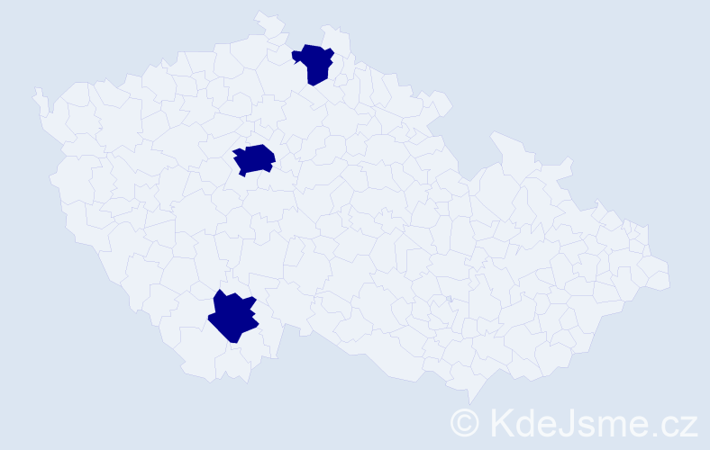 Příjmení: 'Starhon', počet výskytů 3 v celé ČR