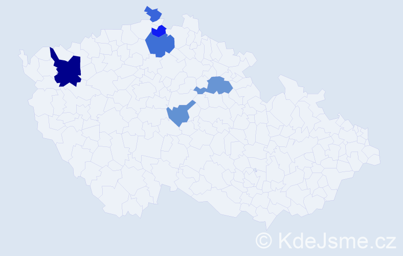 Příjmení: 'Rybczuk', počet výskytů 11 v celé ČR