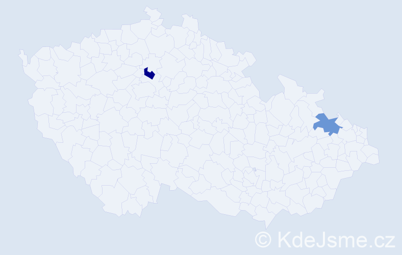 Příjmení: 'Mesarić', počet výskytů 4 v celé ČR