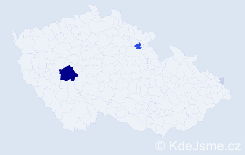 Příjmení: 'Porteleky', počet výskytů 14 v celé ČR