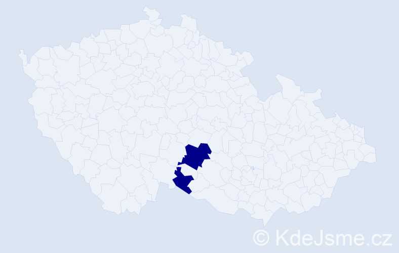 Příjmení: 'Fetyč', počet výskytů 2 v celé ČR