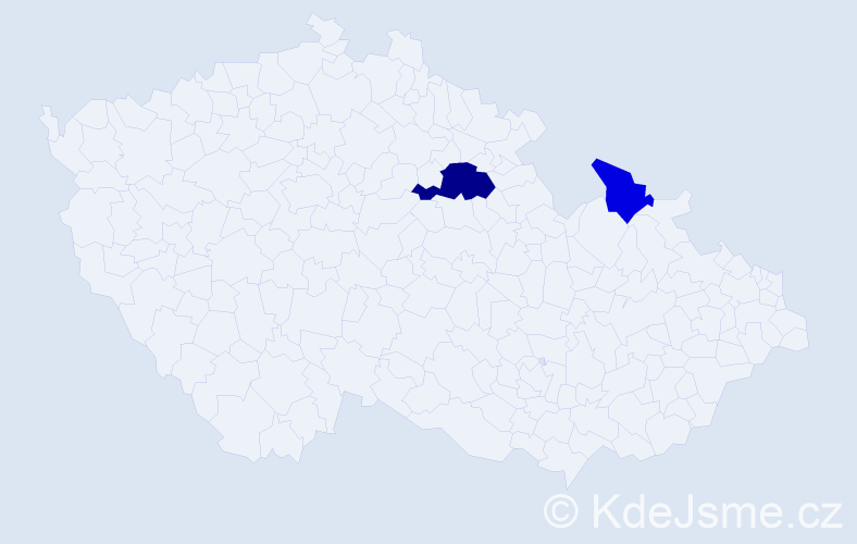 Příjmení: 'Diadovská', počet výskytů 4 v celé ČR