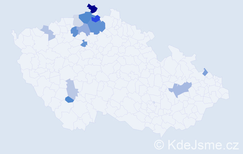Příjmení: 'Böhme', počet výskytů 34 v celé ČR