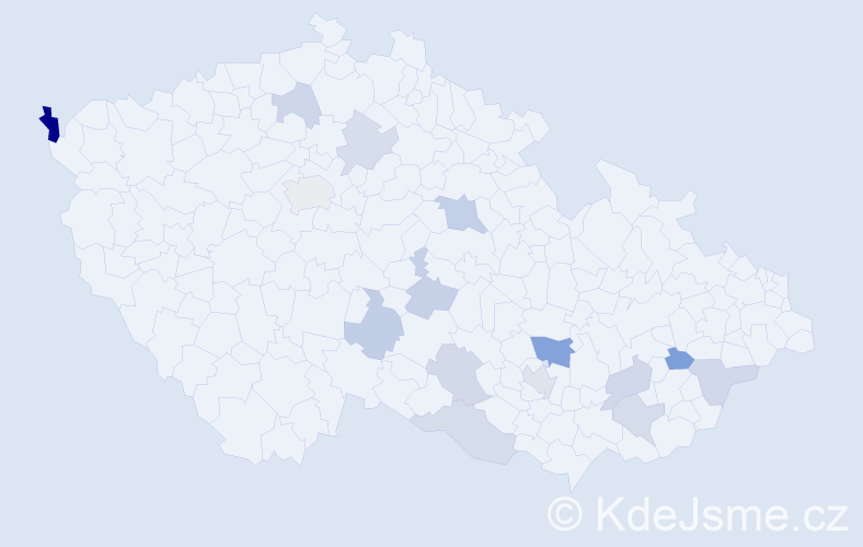 Příjmení: 'Gankhuyag', počet výskytů 23 v celé ČR